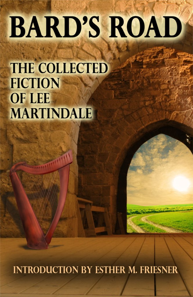 Cover art for the speculative fiction short story collection Bard's Road by Lee Martindale